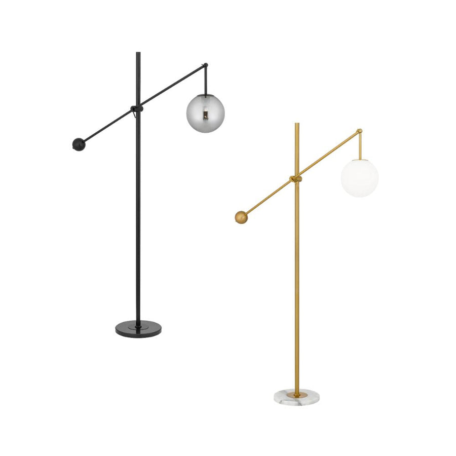 Telbix KEMI - Metal & Marble Floor Lamp-Telbix-Ozlighting.com.au