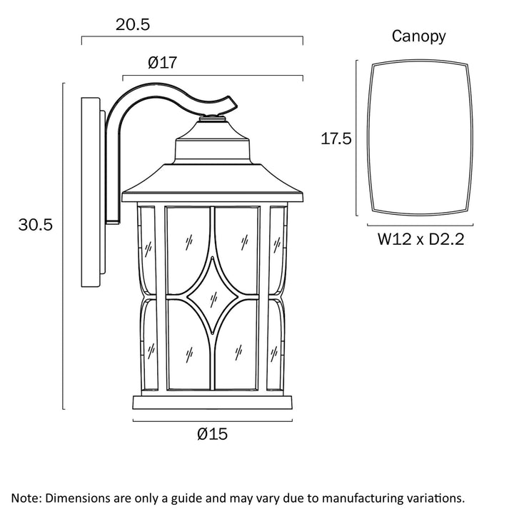 Telbix LENORE - 25W Exterior Wall Light-Telbix-Ozlighting.com.au