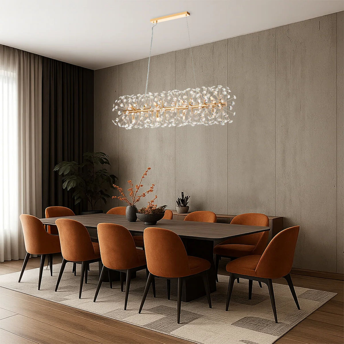 Telbix LERIDA 12-Light Rectangular Pendant-Telbix-Ozlighting.com.au