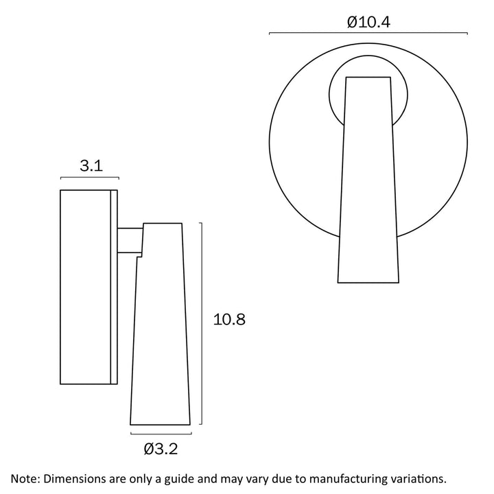 Telbix LODAN - 3W Wall Light-Telbix-Ozlighting.com.au