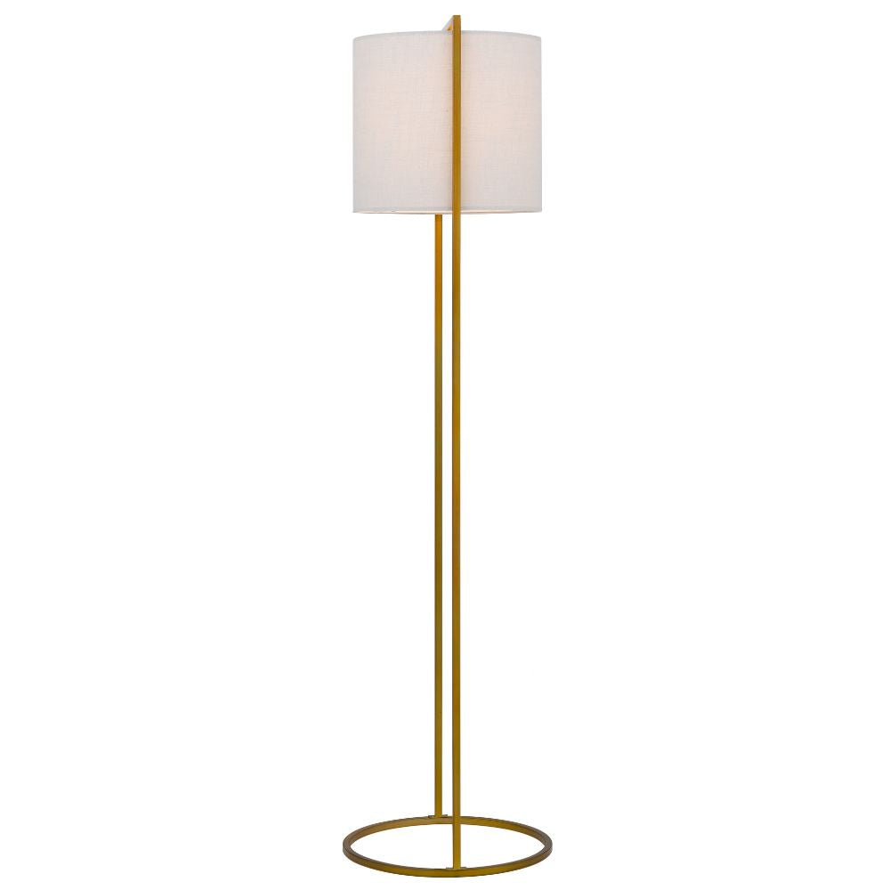Telbix LOFTUS Floor Lamp - Modern-Industrial Boxed Iron & Linen-Telbix-Ozlighting.com.au
