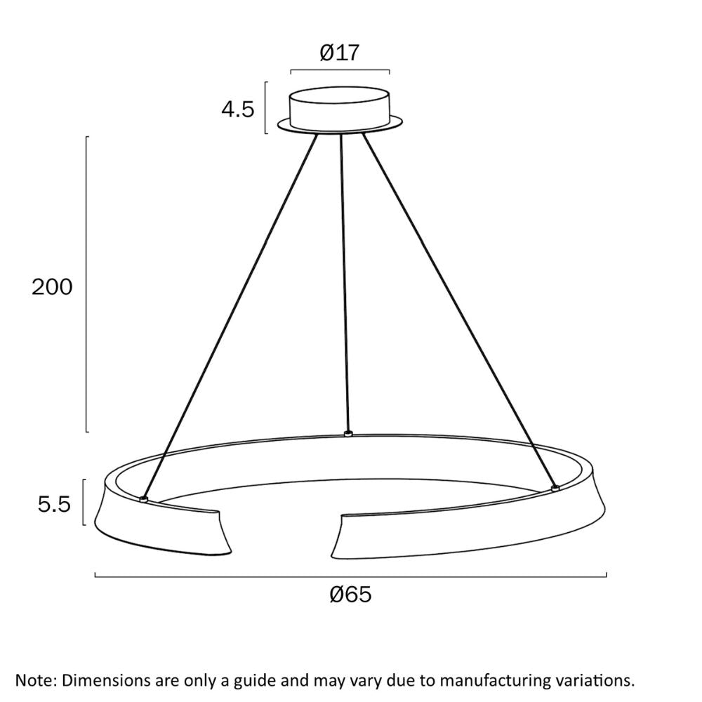 Telbix LUCID Pendant - 1 Light Round-Telbix-Ozlighting.com.au