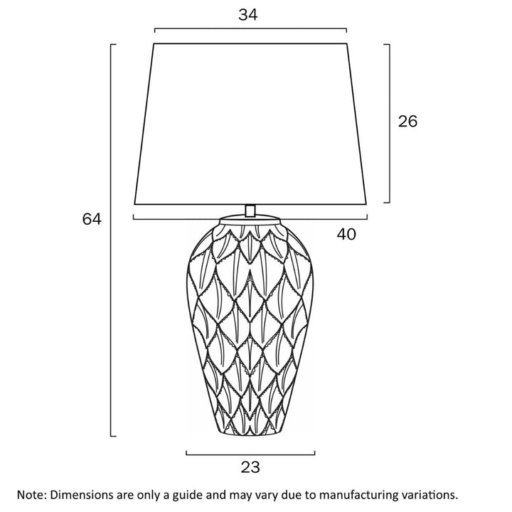 Telbix MADRID - Textured Ceramic Table Lamp-Telbix-Ozlighting.com.au