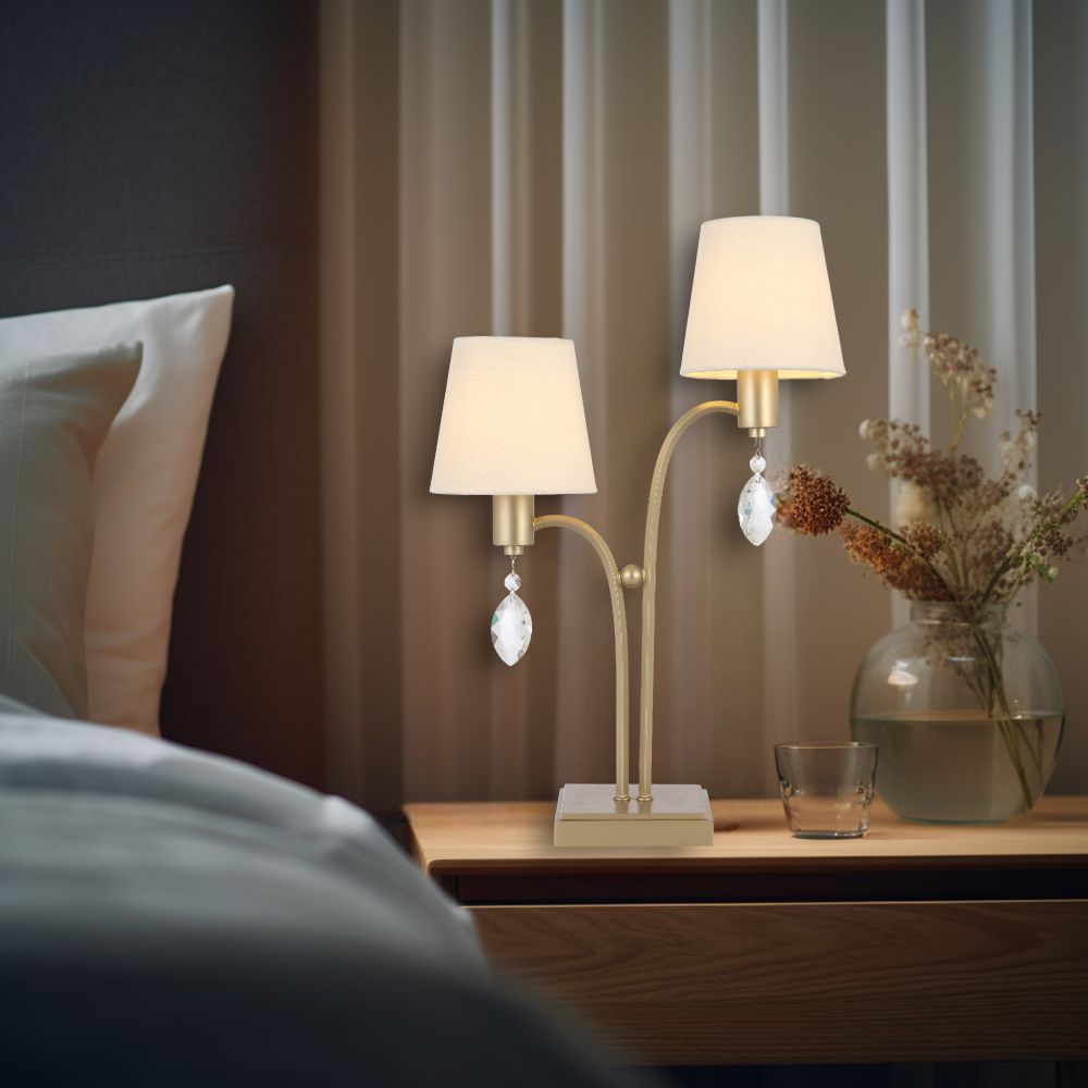 Telbix MALVERN 2 Table Lamp - Max. 50W Total-Telbix-Ozlighting.com.au