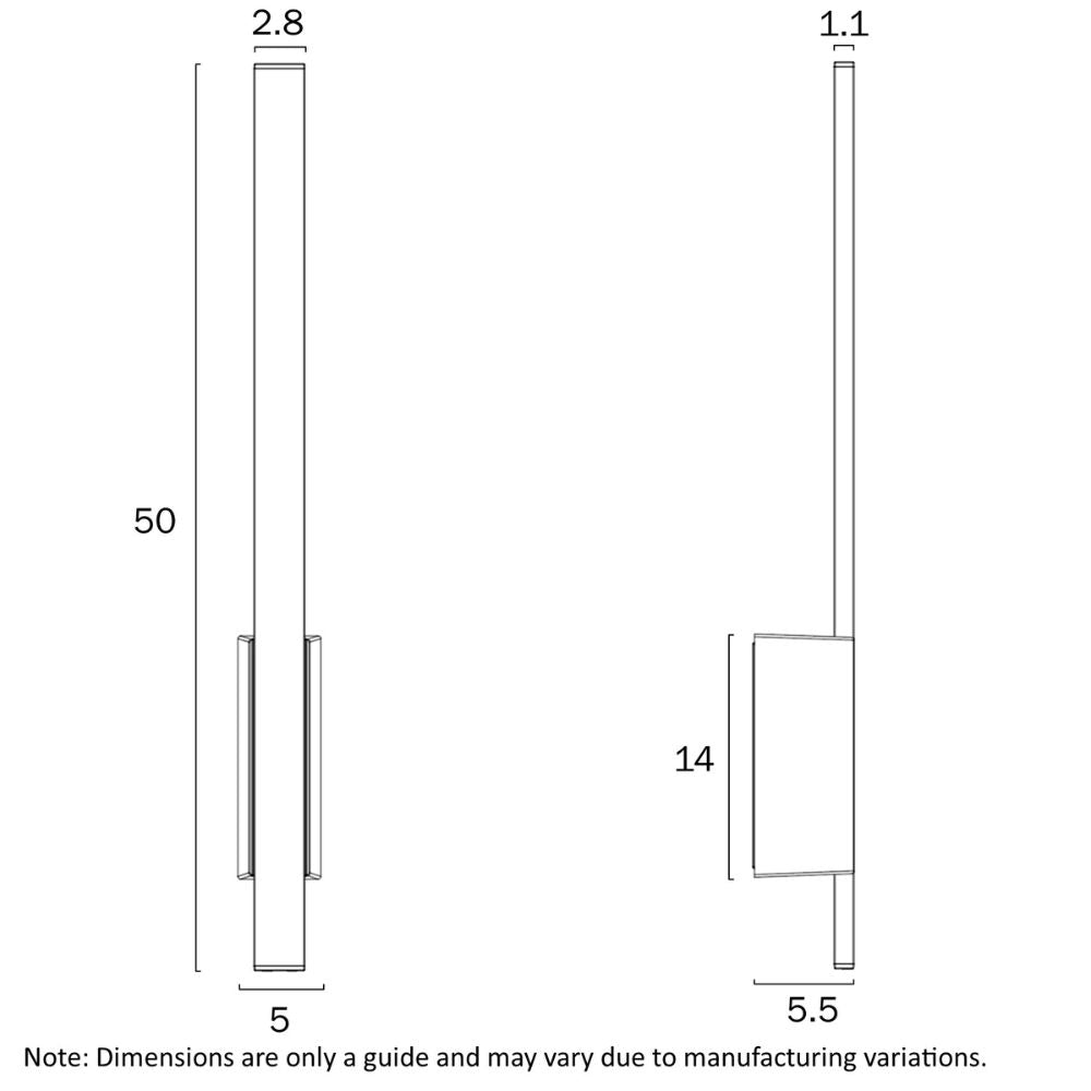 Telbix MASTO 1 Wall Light - 8W-Telbix-Ozlighting.com.au