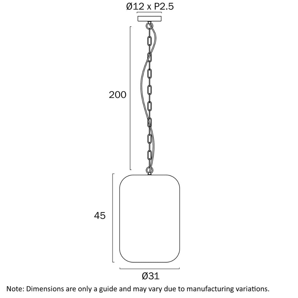 Telbix MASYA Pendant - 1 Light-Telbix-Ozlighting.com.au
