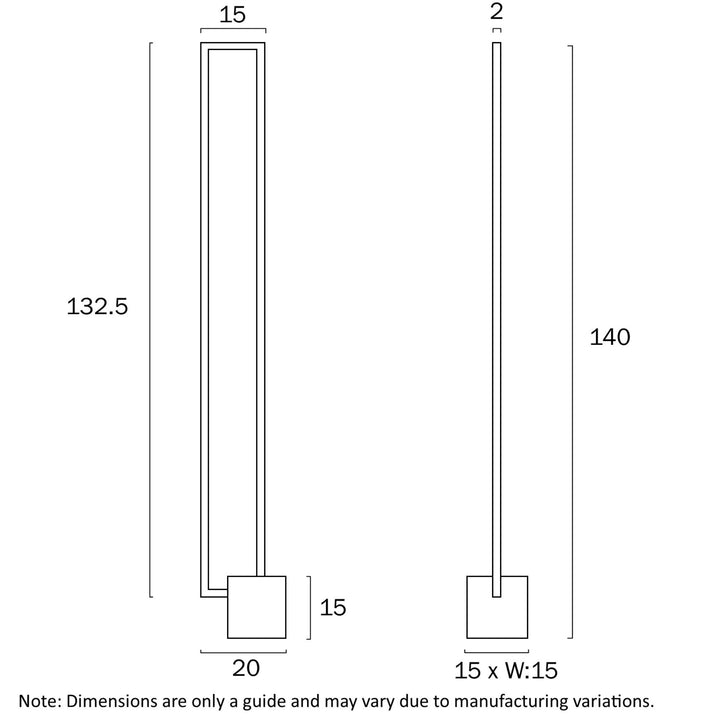 Telbix MODRIC - 24W Floor Lamp-Telbix-Ozlighting.com.au