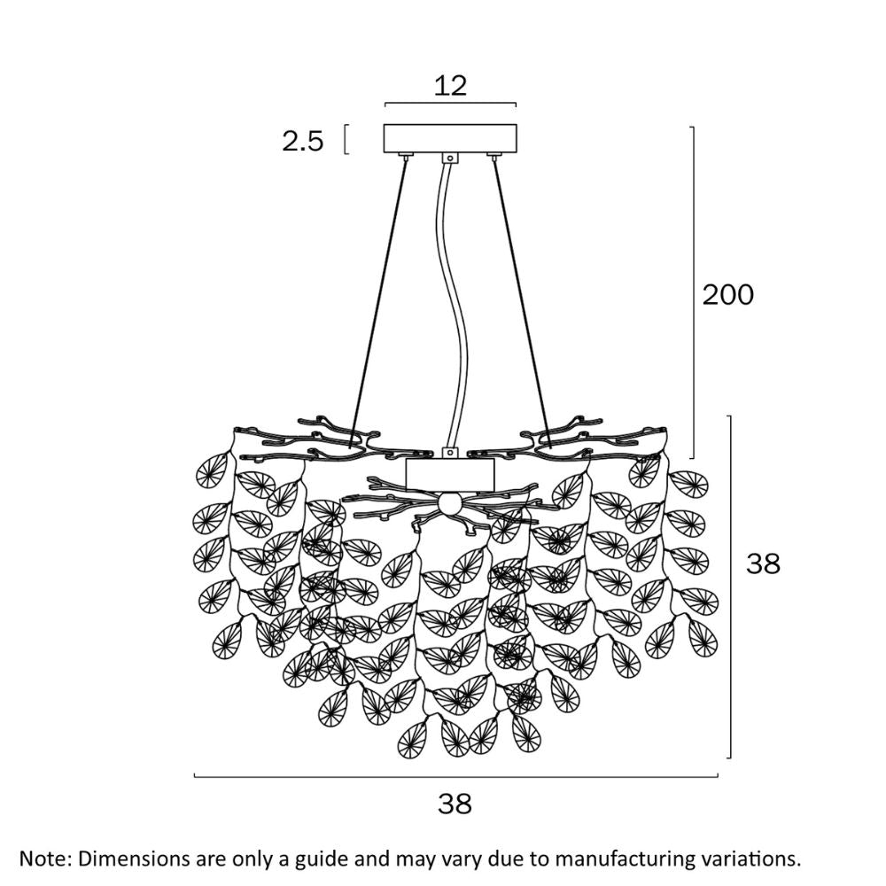 Telbix MOLENA Pendant - 5/6/8 Light-Telbix-Ozlighting.com.au