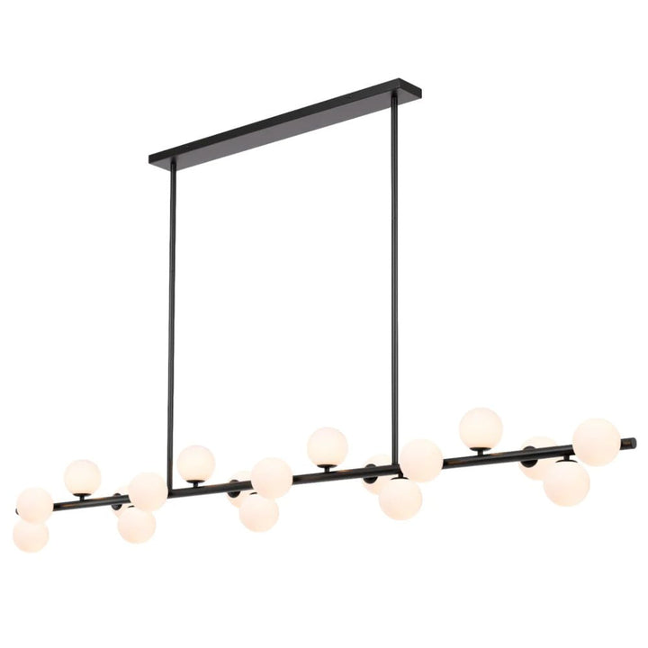 Telbix MORAN - 18 Light Metal & Glass Linear Pendant-Telbix-Ozlighting.com.au