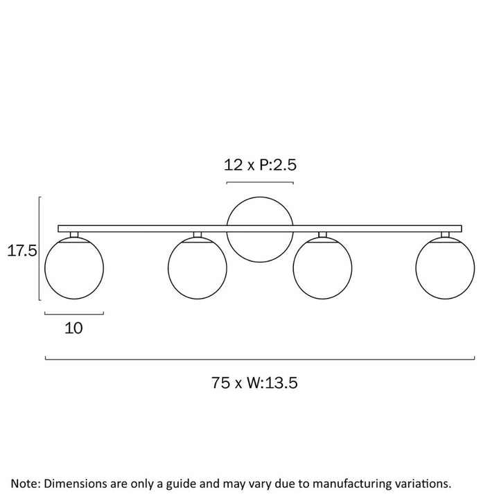 Telbix MORAN - 24W 4-Light Metal Wall Light IP44-Telbix-Ozlighting.com.au