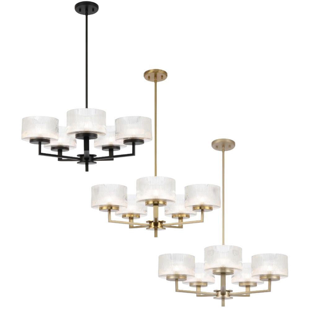 Telbix MORENO Pendant - 5 Light, Silver-Telbix-Ozlighting.com.au