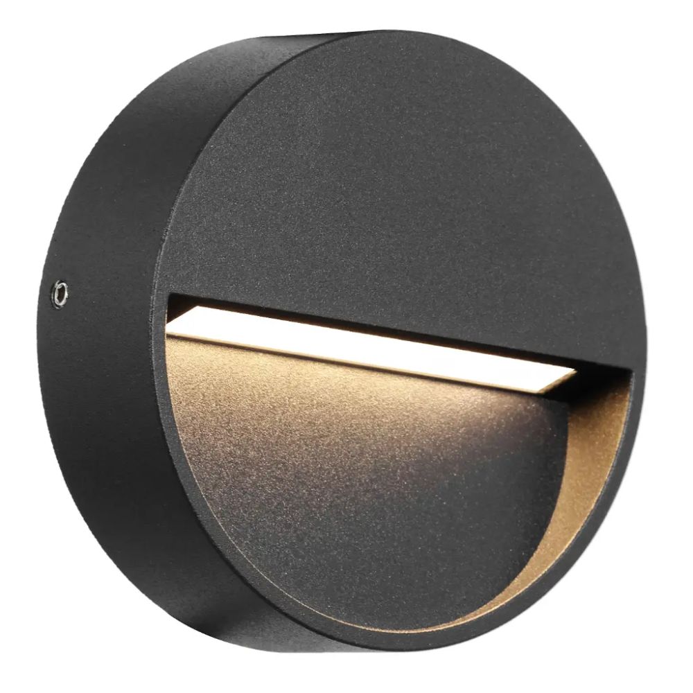 Telbix MUSAN - 3W Round Step Wall Light-Telbix-Ozlighting.com.au