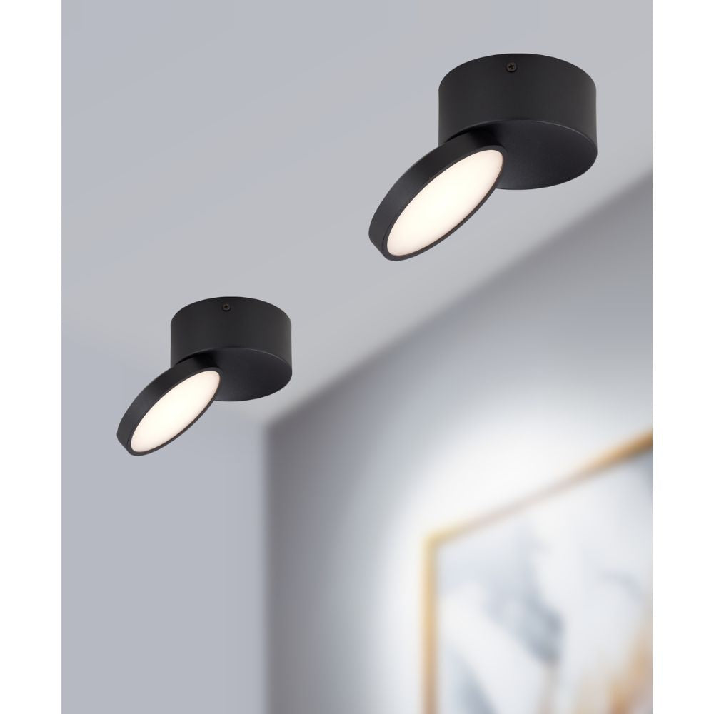 Telbix NETRA - 15W LED Tri-Colour Tiltable Surface Mount Downlight-Telbix-Ozlighting.com.au