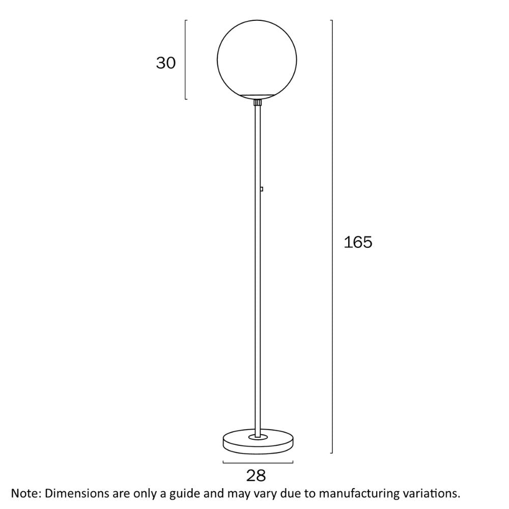 Telbix OLIANA Floor Lamp - Iron & Marble Art Deco-Telbix-Ozlighting.com.au