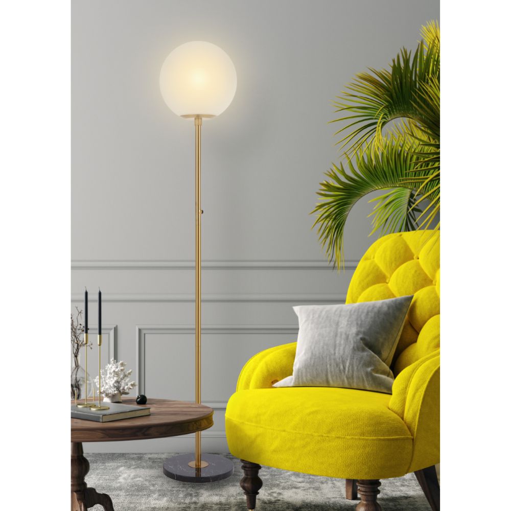 Telbix OLIANA - Iron & Marble Art Deco Floor Lamp-Telbix-Ozlighting.com.au
