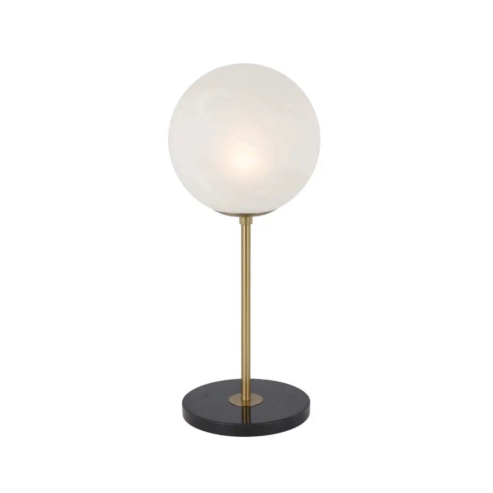 Telbix OLIANA - Iron & Marble Art Deco Table Lamp-Telbix-Ozlighting.com.au