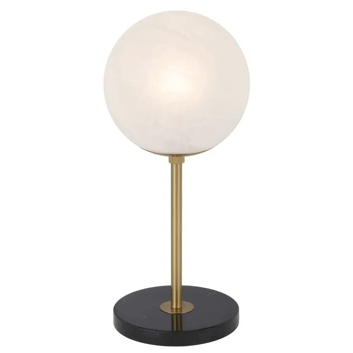 Telbix OLIANA - Iron & Marble Art Deco Table Lamp-Telbix-Ozlighting.com.au