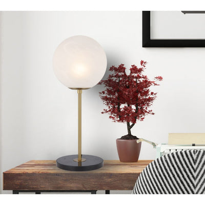 Telbix OLIANA - Iron & Marble Art Deco Table Lamp-Telbix-Ozlighting.com.au