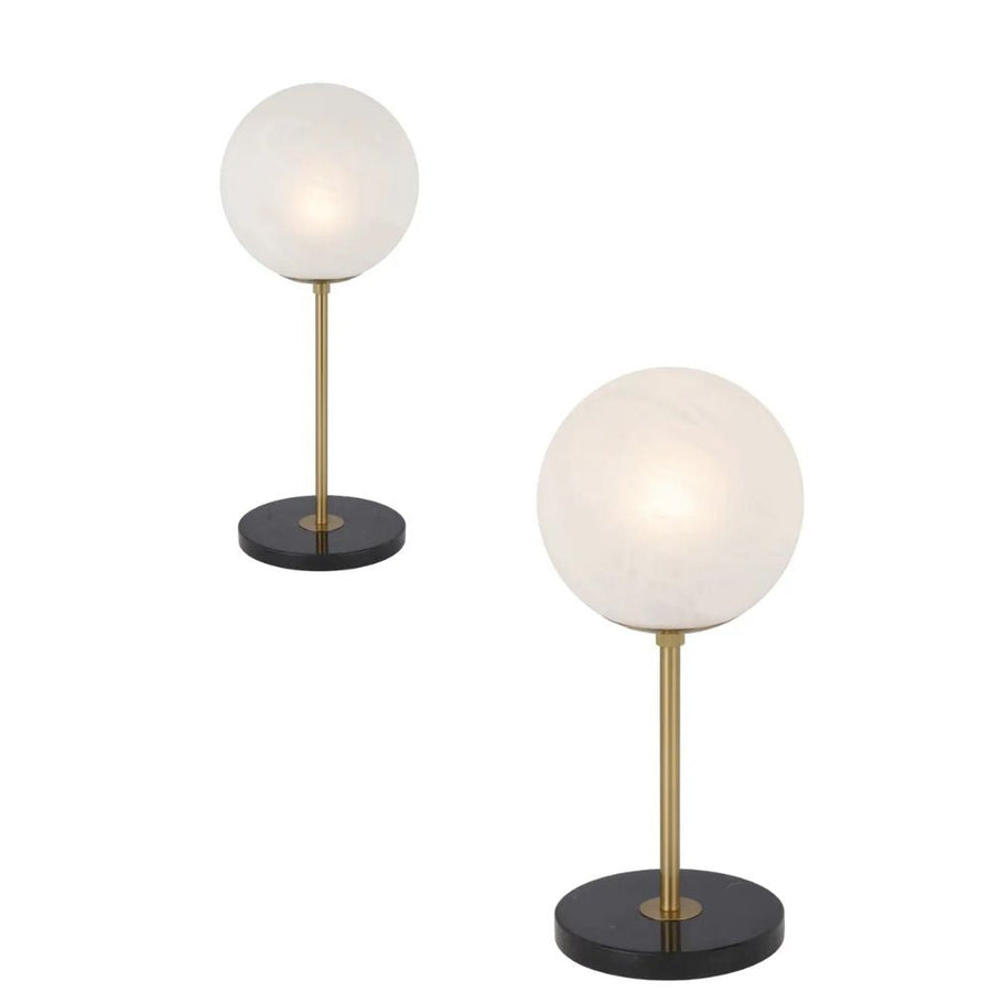Telbix OLIANA - Iron & Marble Art Deco Table Lamp-Telbix-Ozlighting.com.au