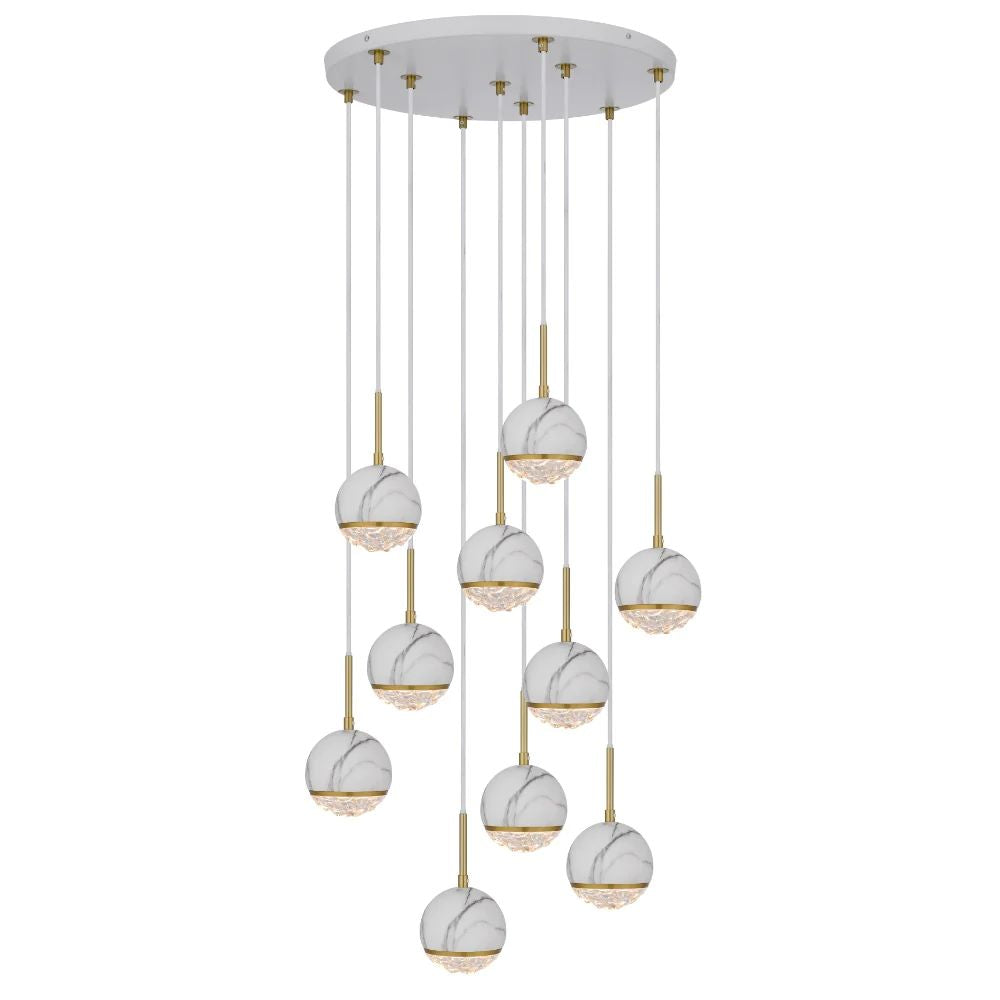Telbix ONETA - 10 Light Spherical Pendant-Telbix-Ozlighting.com.au