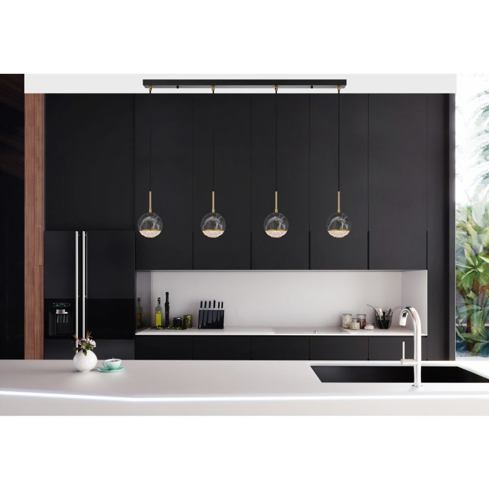 Telbix ONETA - 4 Light Spherical Pendant-Telbix-Ozlighting.com.au