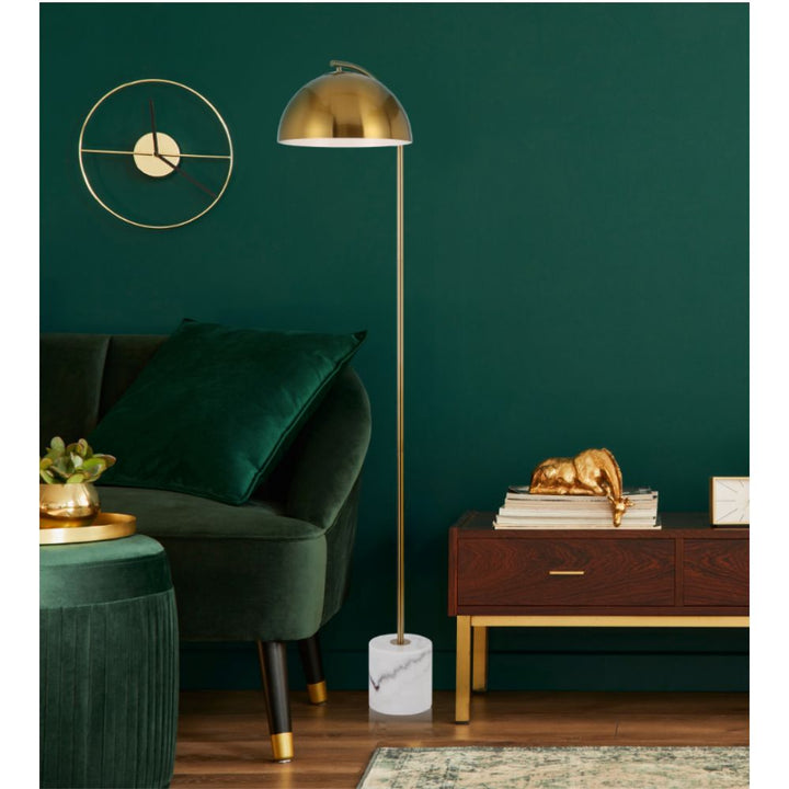 Telbix ORTEZ - Iron & Marble Art Deco Floor Lamp-Telbix-Ozlighting.com.au