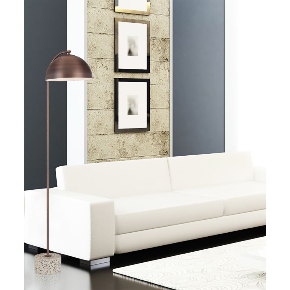 Telbix ORTEZ - Iron & Marble Art Deco Floor Lamp-Telbix-Ozlighting.com.au