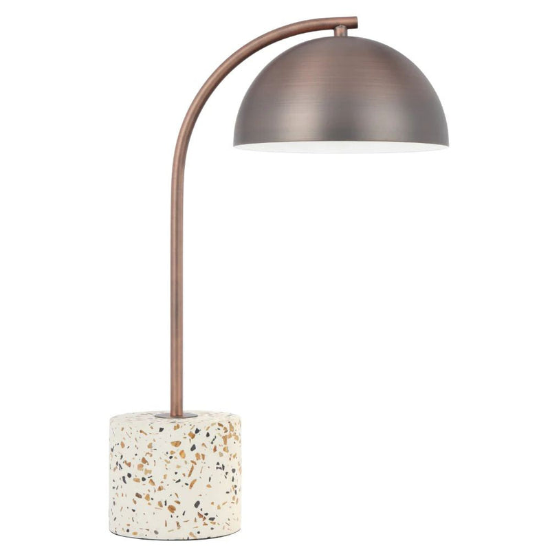 Telbix ORTEZ - Iron & Terrazzo Art Deco Table Lamp-Telbix-Ozlighting.com.au