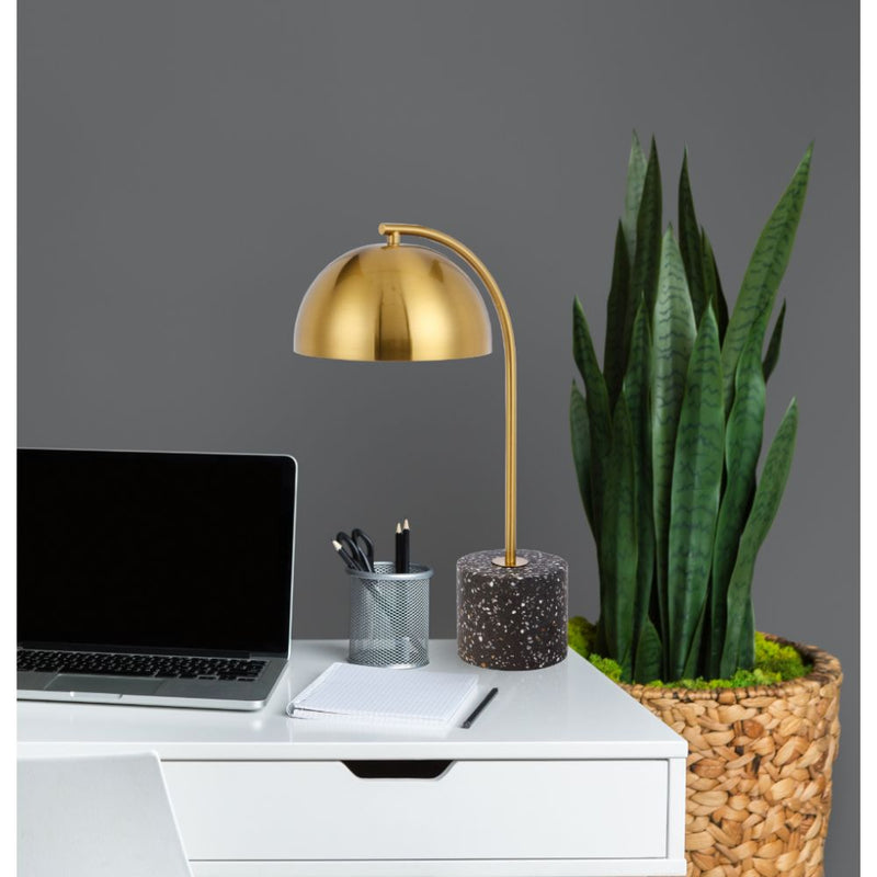 Telbix ORTEZ - Iron & Terrazzo Art Deco Table Lamp-Telbix-Ozlighting.com.au