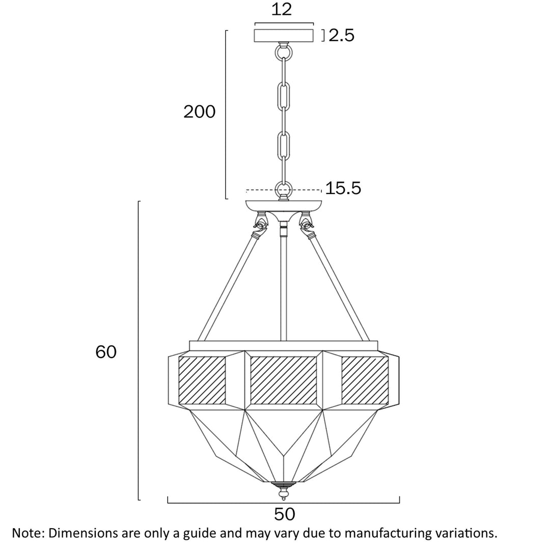 Telbix OVERTON - 6 Light Pendant-Telbix-Ozlighting.com.au