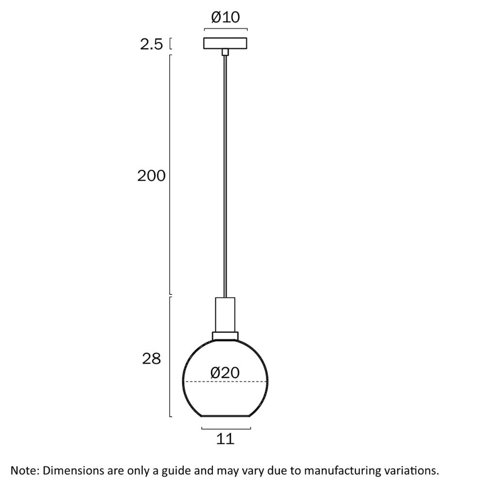 Telbix PATINO Pendant - 1 Light-Telbix-Ozlighting.com.au