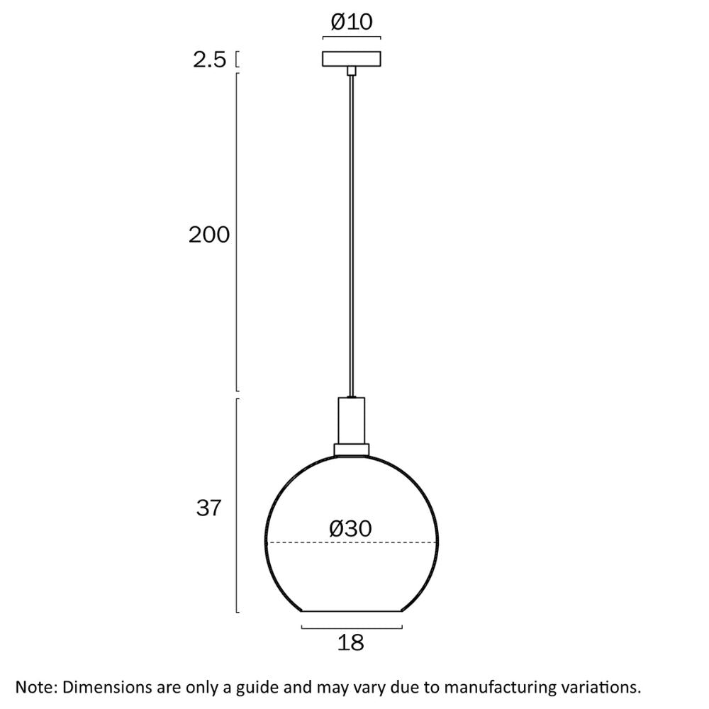 Telbix PATINO Pendant - 1 Light-Telbix-Ozlighting.com.au
