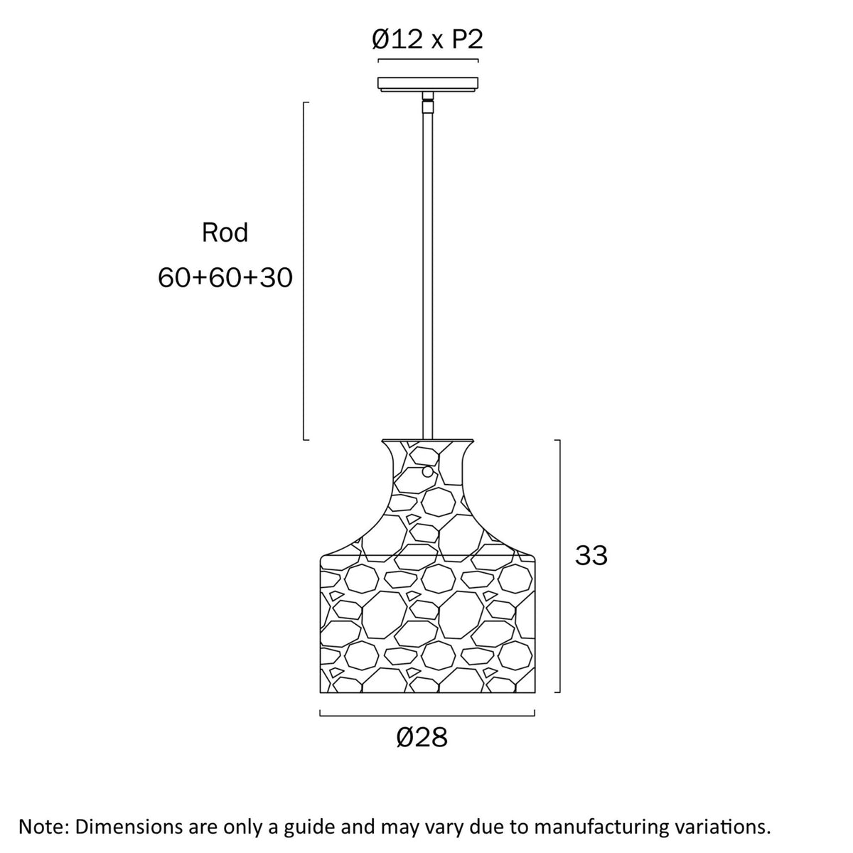 Telbix PERRON 1-Light Pendant-Telbix-Ozlighting.com.au