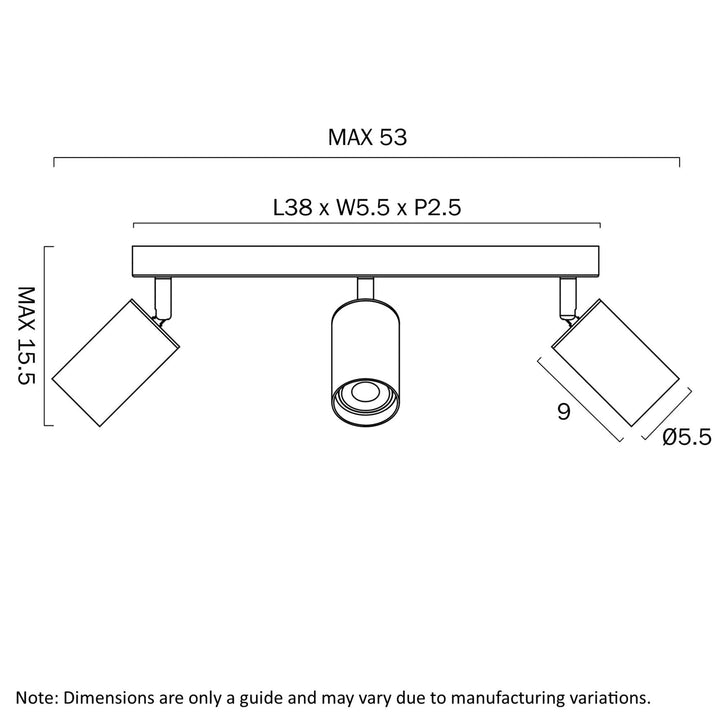 Telbix PICARD - 3x7W Spotlight-Telbix-Ozlighting.com.au