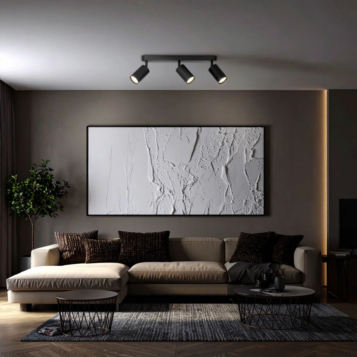 Telbix PICARD Spotlight 3-Light Colour Selectable-Telbix-Ozlighting.com.au