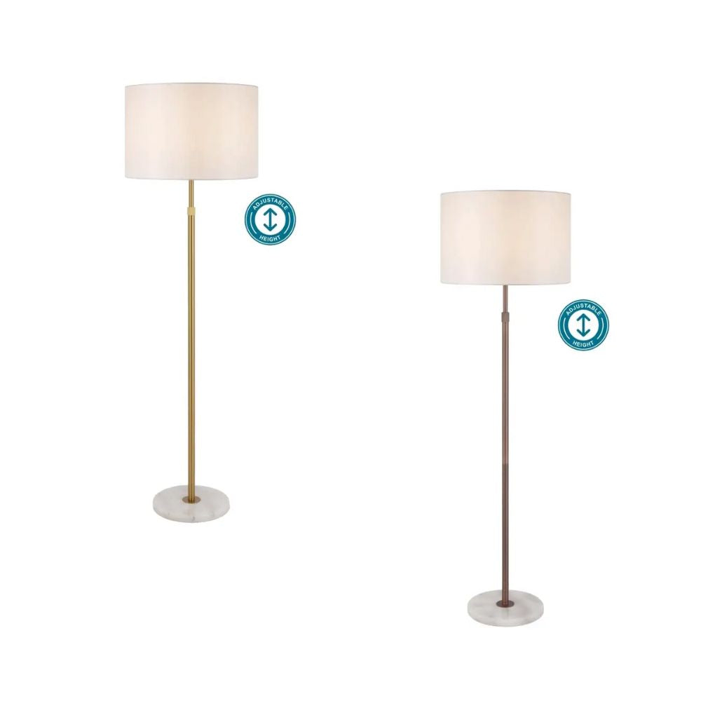 Telbix PLACIN Floor Lamp - Iron & Marble Height Adjustable-Telbix-Ozlighting.com.au