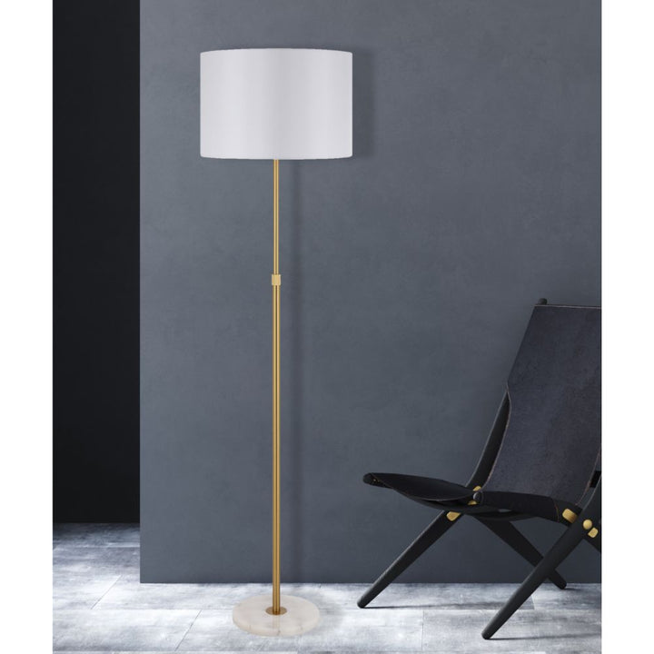 Telbix PLACIN - Iron & Marble Height Adjustable Floor Lamp-Telbix-Ozlighting.com.au