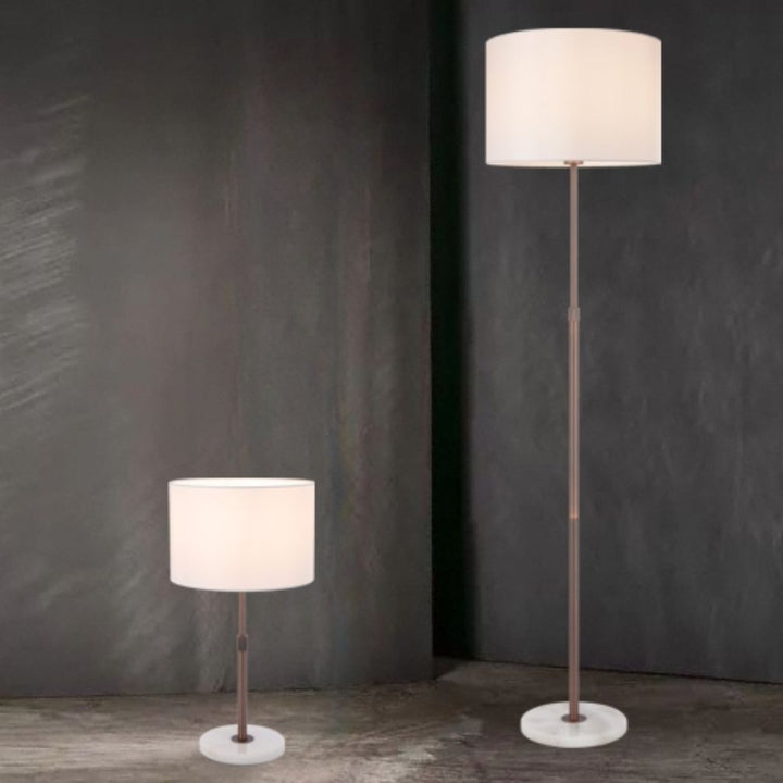 Telbix PLACIN - Iron & Marble Height Adjustable Floor Lamp-Telbix-Ozlighting.com.au