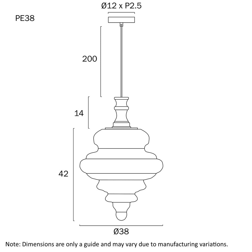Telbix Privas Pendant - 38cm, Large-Telbix-Ozlighting.com.au