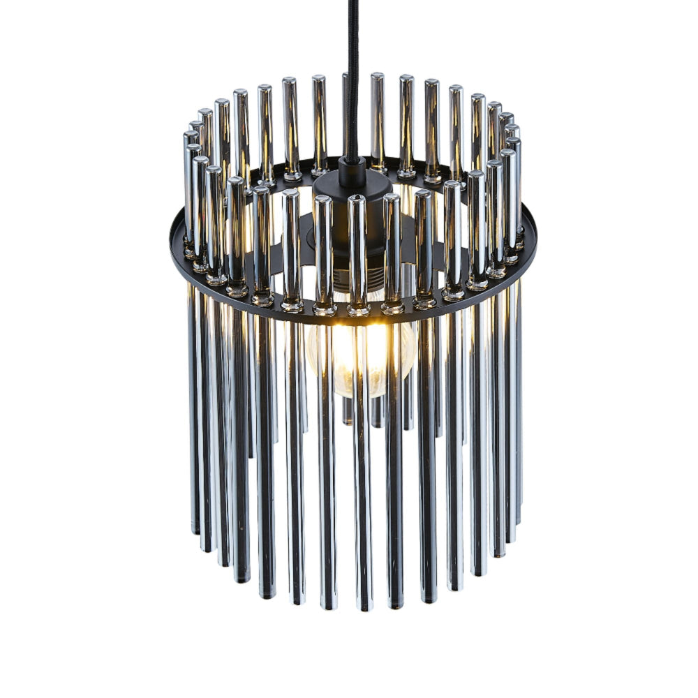 Telbix QUILO Pendant Light Smoke Glass Rods-Telbix-Ozlighting.com.au