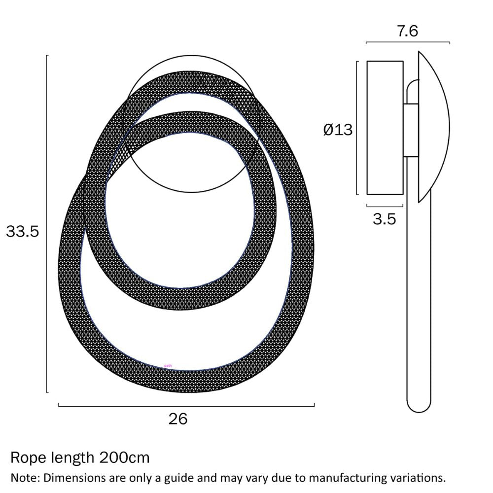 Telbix RAFI Wall Light - 40W-Telbix-Ozlighting.com.au