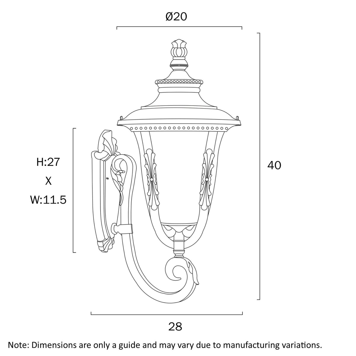 Telbix RAMIRO 20 - 25W Outdoor Wall Light-Telbix-Ozlighting.com.au