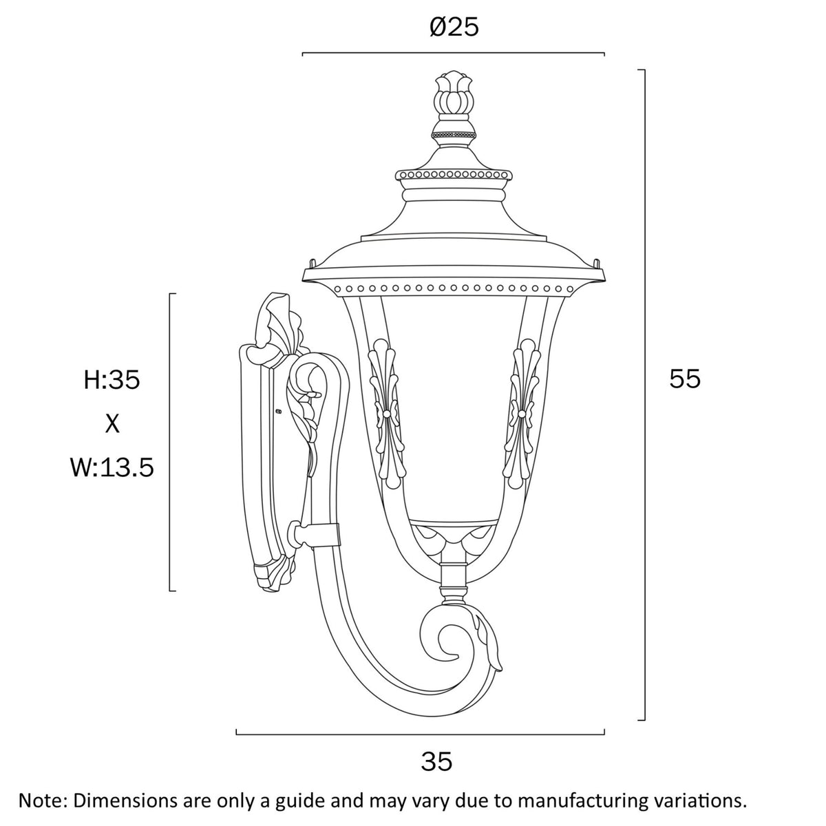 Telbix RAMIRO 25 - 25W Outdoor Wall Light-Telbix-Ozlighting.com.au