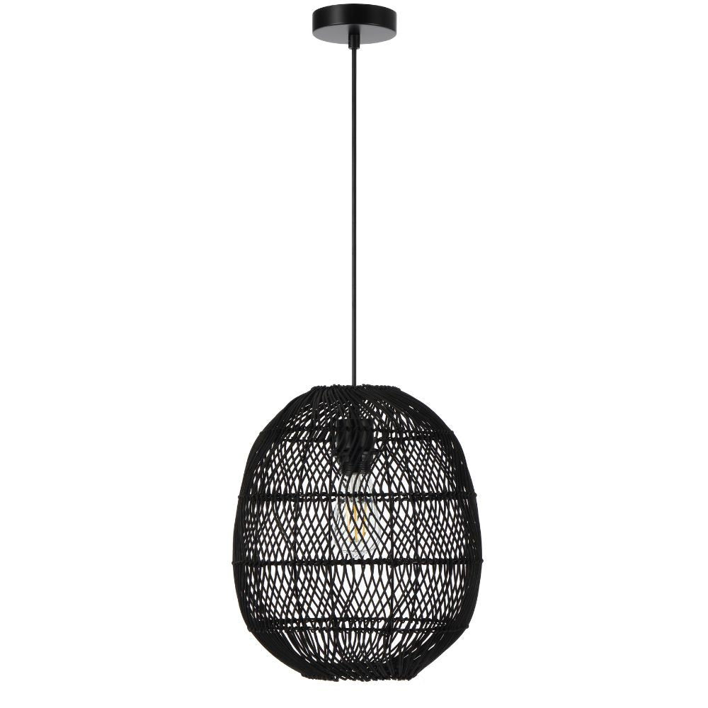 Telbix RANA 30 - 1 Light Rattan Pendant-Telbix-Ozlighting.com.au