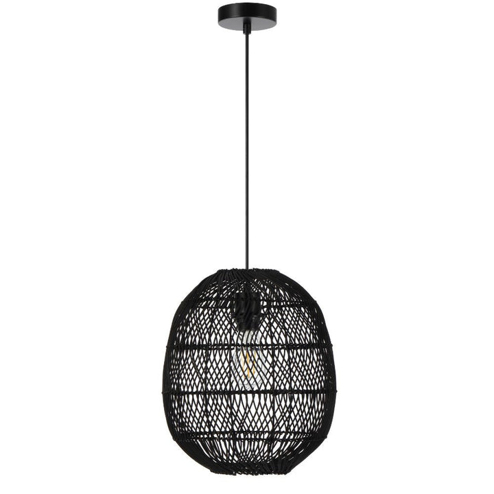 Telbix RANA 30 - 1 Light Rattan Pendant-Telbix-Ozlighting.com.au