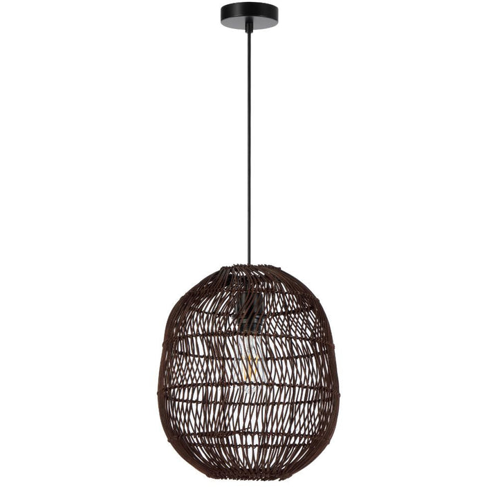Telbix RANA 30 - 1 Light Rattan Pendant-Telbix-Ozlighting.com.au