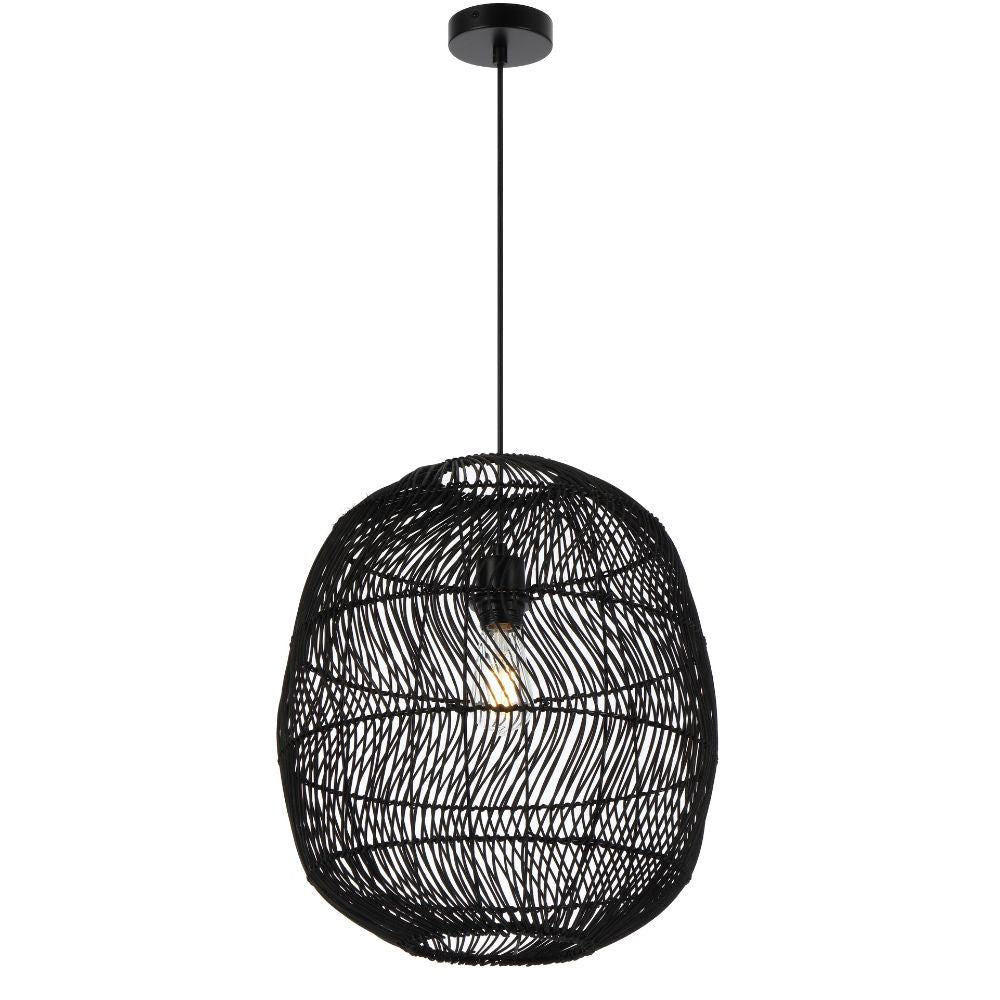 Telbix RANA 40 Pendant - 1 Light Rattan-Telbix-Ozlighting.com.au