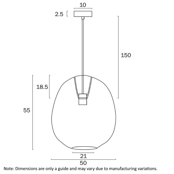 Telbix RANA 50 - 1 Light Rattan Pendant-Telbix-Ozlighting.com.au