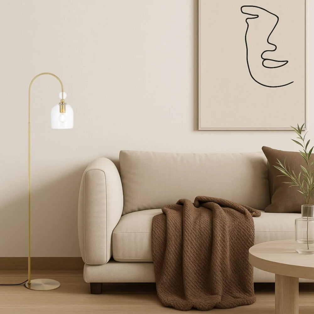 Telbix ROTIF Floor Lamp Dimmable Glass-Telbix-Ozlighting.com.au