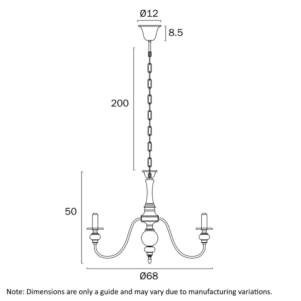 Telbix SIEDEL - 6 Light Pendant-Telbix-Ozlighting.com.au